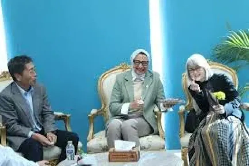 جوله نائب محافظ الوادى الجديد والوفد اليابانى