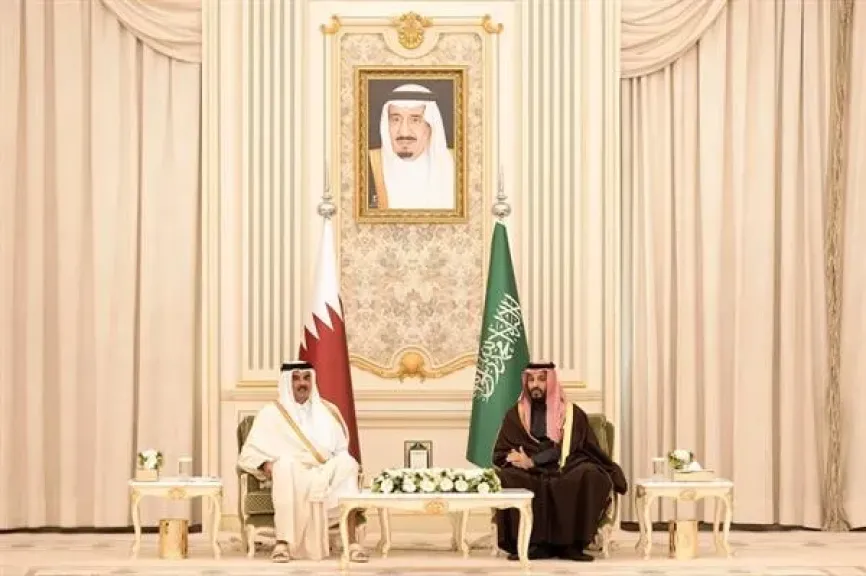 ولي العهد السعودي وأمير قطر