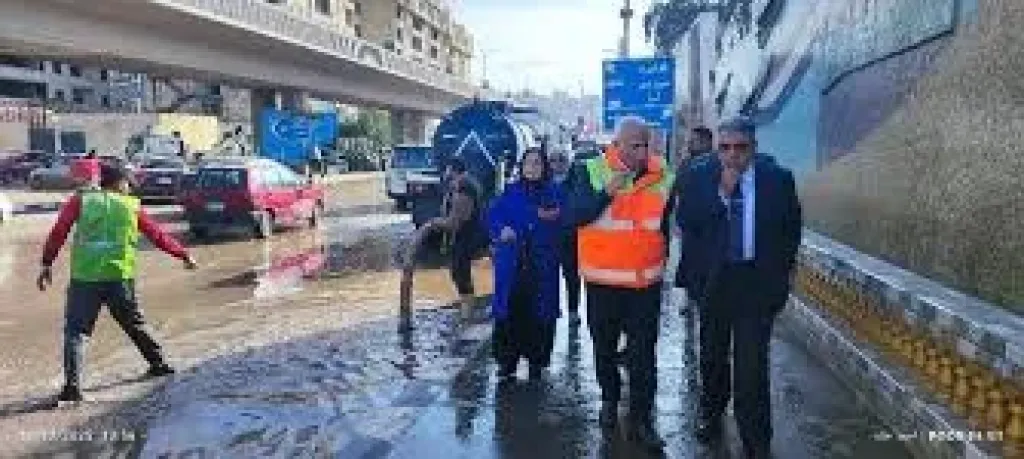 مسح مياه الأمطار بالدقهليه