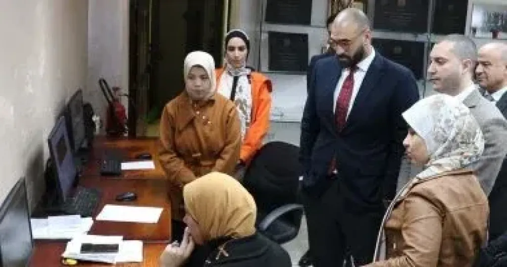 نائب محافظ كفر الشيخ يتفقد وحدة الجيومكانية