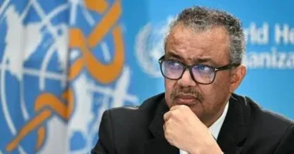 تيدروس ادهانوم مدير منظمة الصحة العالمية