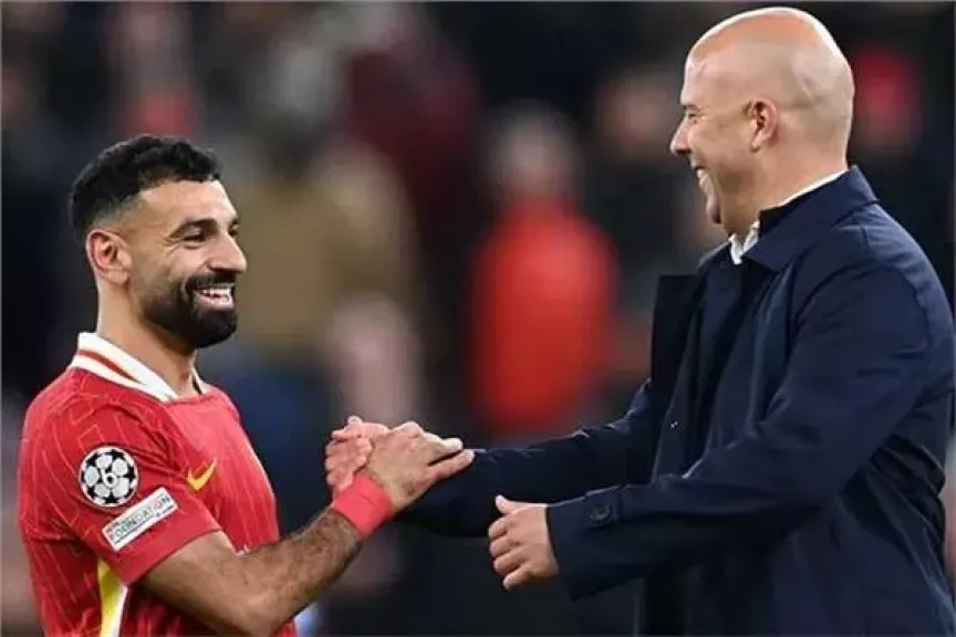 أرني سلوت ومحمد صلاح