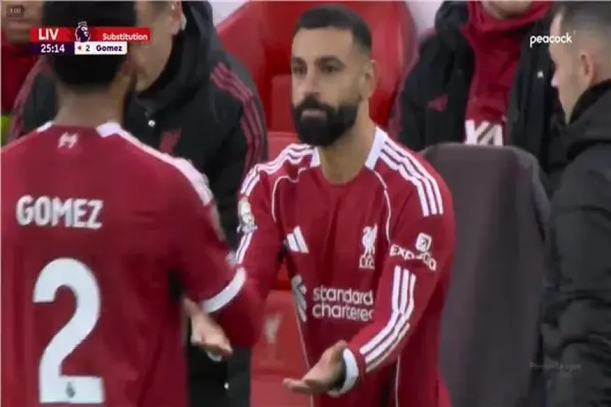 لحظة دخول محمد صلاح