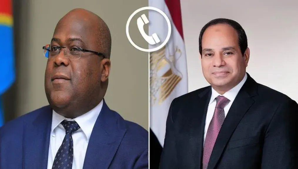 الرئيس السيسي  و رئيس جمهورية الكونغو الديمقراطية