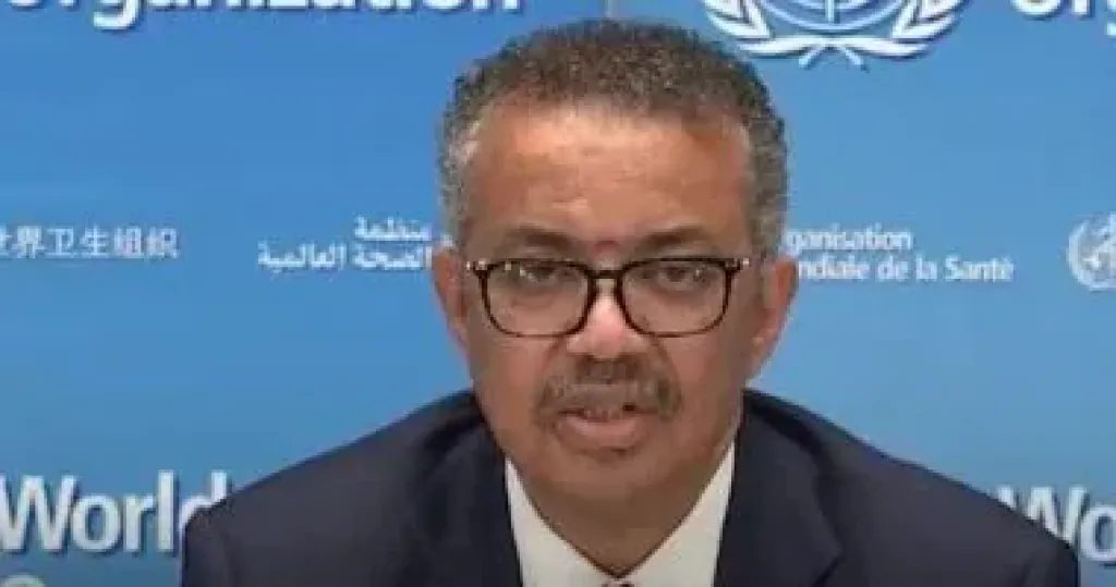تيدروس أدهانوم جيبريسوس مدير منظمة الصحة العالمية