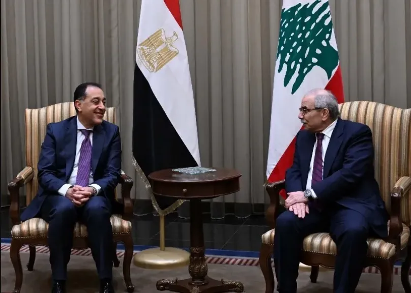 رئيس الوزراء اللبناني يستقبل الدكتور مصطفى مدبولي