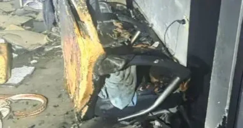 حريق داخل نادى صحى ومساج