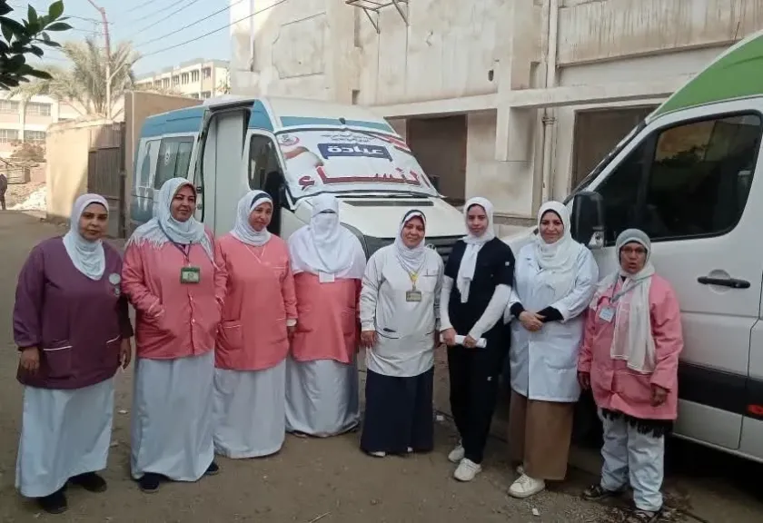 المشاركين في القافلة الطبية