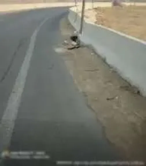 هبوط ارضي بطريق السويس