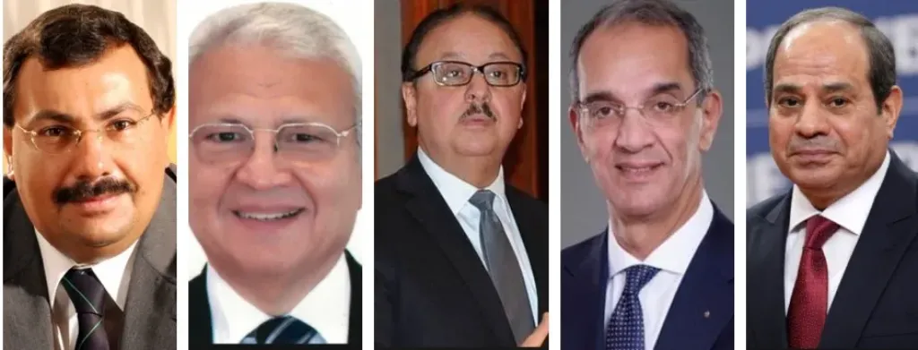 الرئيس السيسى ووزراء الاتصالات