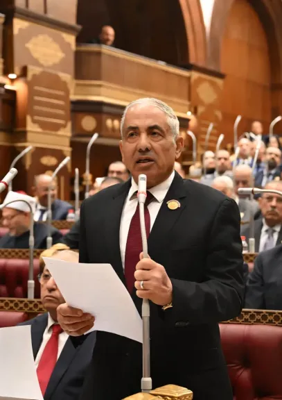 اللواء أحمد العوضي وكيل مجلس الشيوخ 