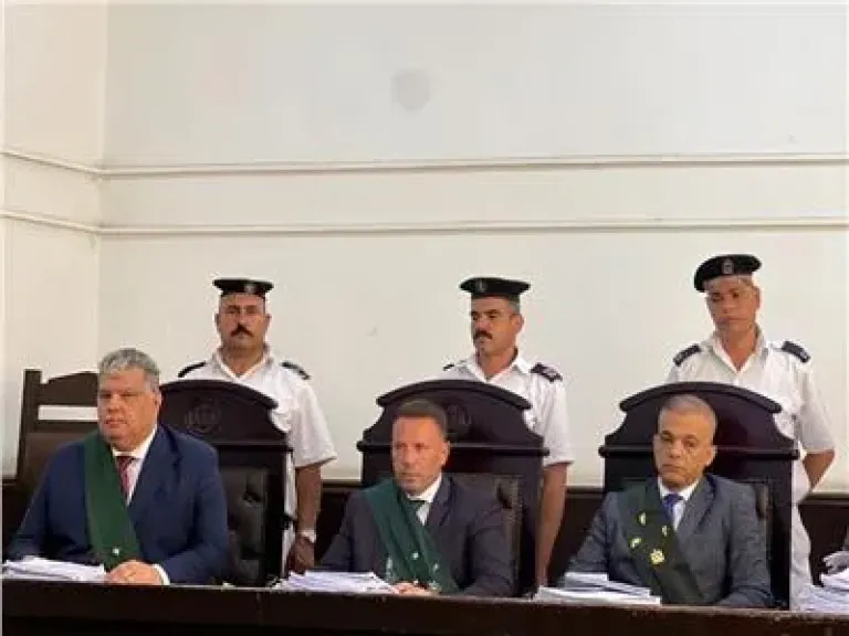 هيئة المحكمة برئاسة المستشار شريف إسماعيل