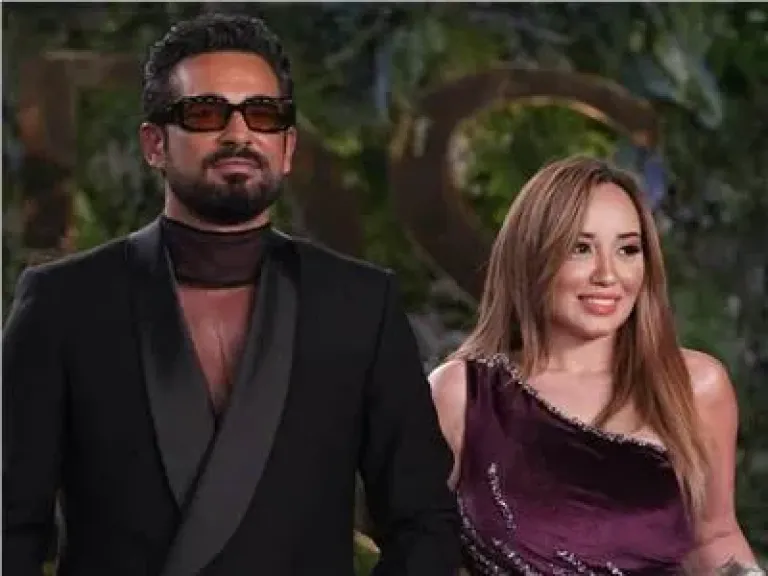 عمرو سعد مع زوجته شيماء فوزي
