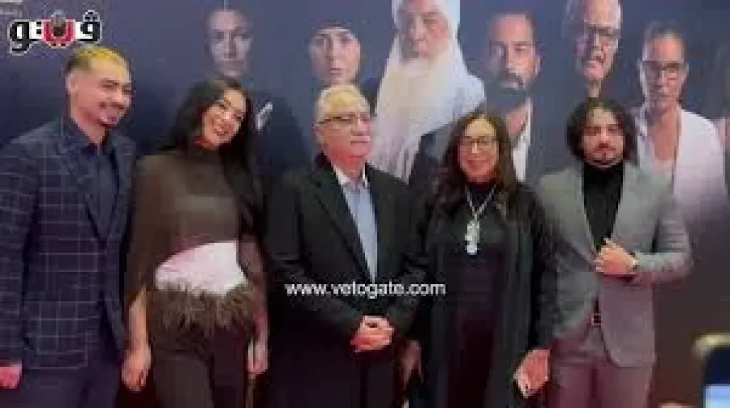 حسين فهمى ونجلاء بدر وكريم السبكى يحتفلون بعرض فيلم الملحد 