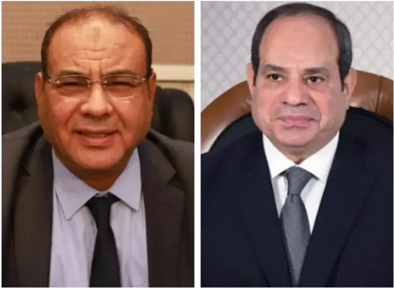 الرئيس السيسى والمستشار محمد سليم
