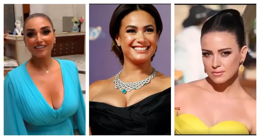  ريهام عبد الغفور وهند صبري وروجينا