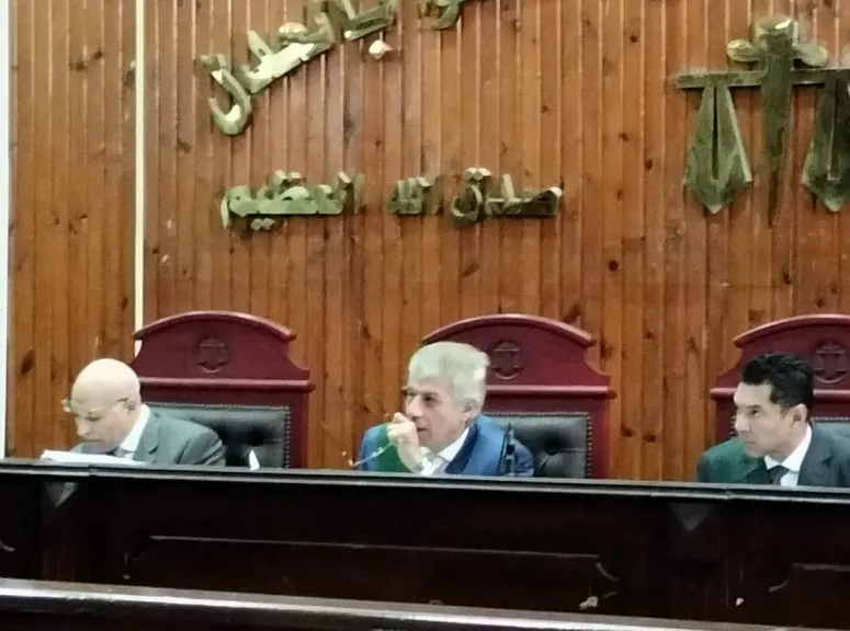 هيئة المحكمة برئاسة المستشار أيمن محمد عبد الحكم