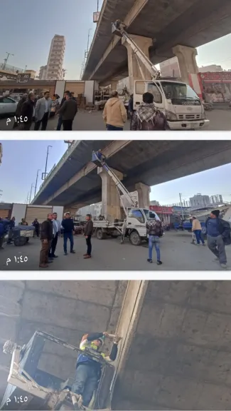 محافظ الشرقية يتابع كوبرى الصاغة