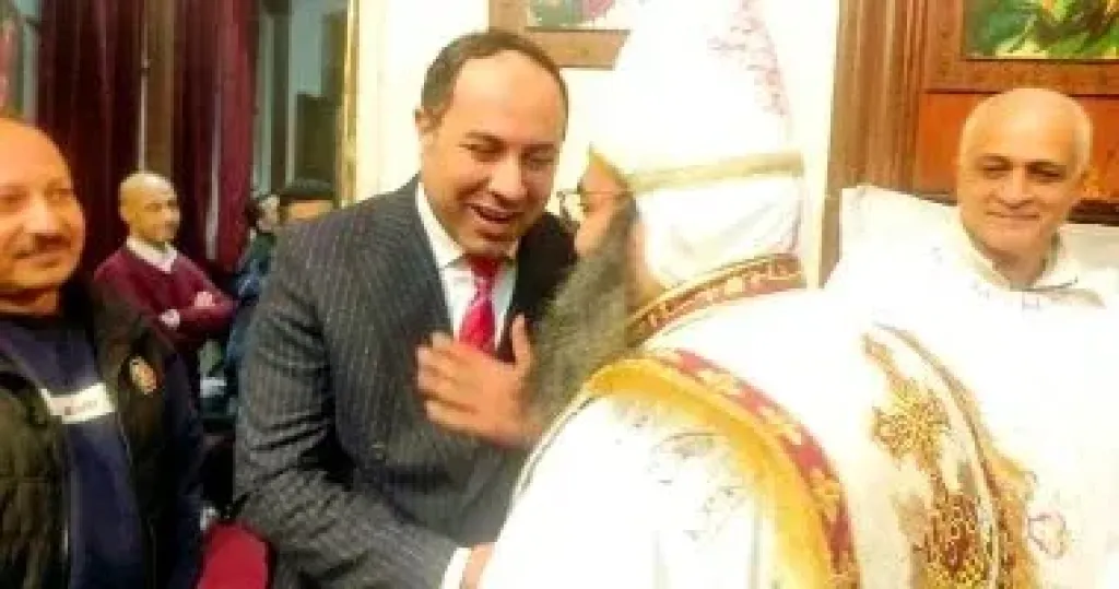 رئيس المؤسسة العلاجية يزور كنيسة المستشفى القبطي بالقاهره للتهنئة بعيد الميلاد