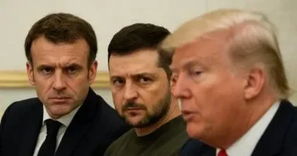 زيلينسكي  وماكرون  