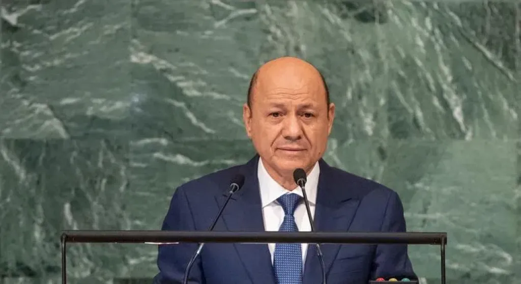 رئيس مجلس القيادة الرئاسى باليمن رشاد محمد العليمى