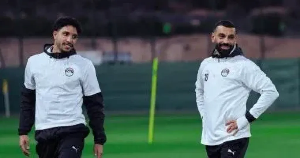 صلاح ومرموش فى تدريبات منتخب مصر