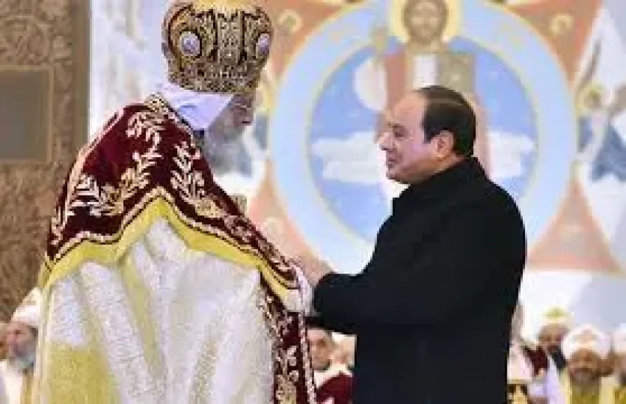 الرئيس السيسي والبابا تواضروس