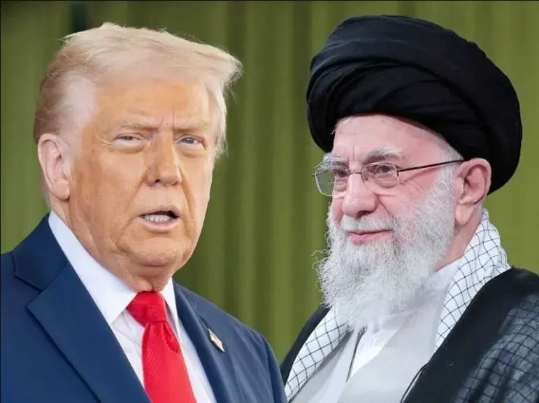 الرئيس الأمريكي دونالد ترامب والمرشد الإيراني علي خامنئي
