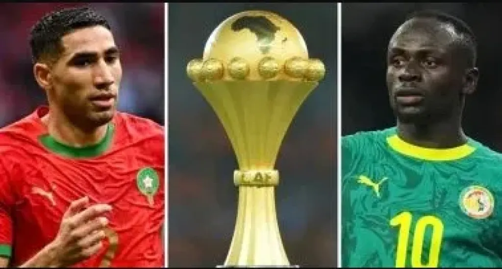 ساديو ماني قائد السنغال وأشرف حكيمي قائد المغرب