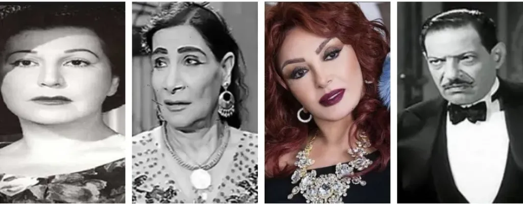 الريحانى ونبيلة ومارى وزوزو