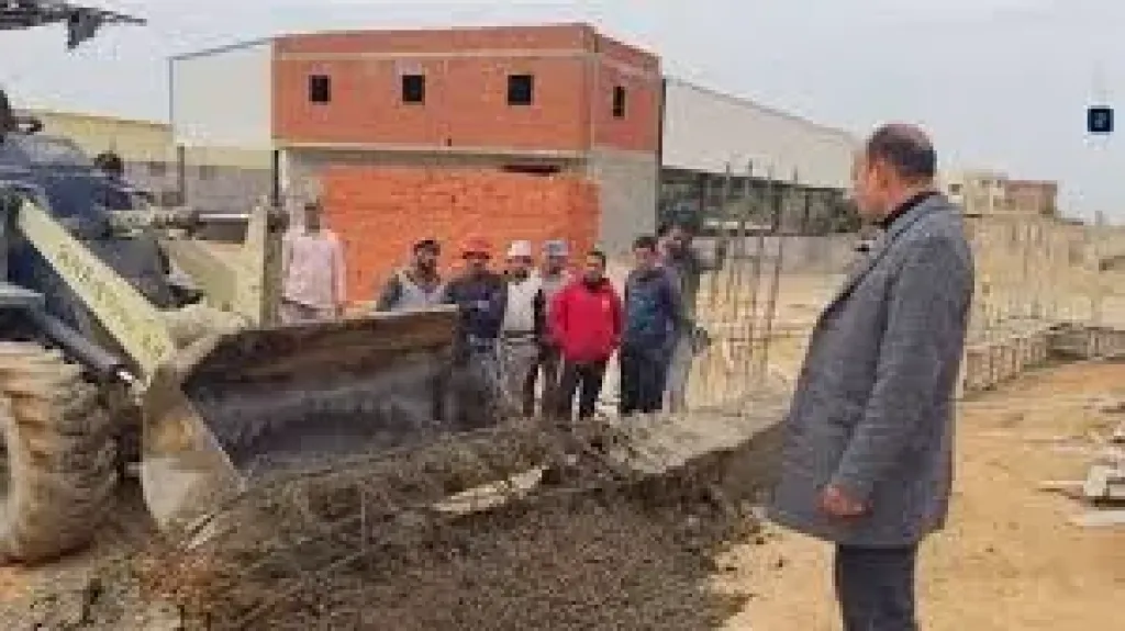 محافظ الشرقيه  ازاله حالاتتعدى بالبناء المخالف