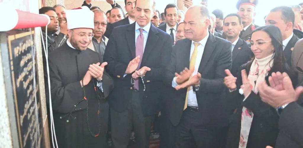 جانب من افتتاح المسجد