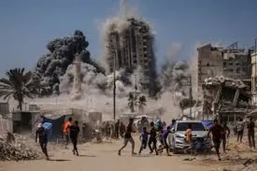 قصف غزة