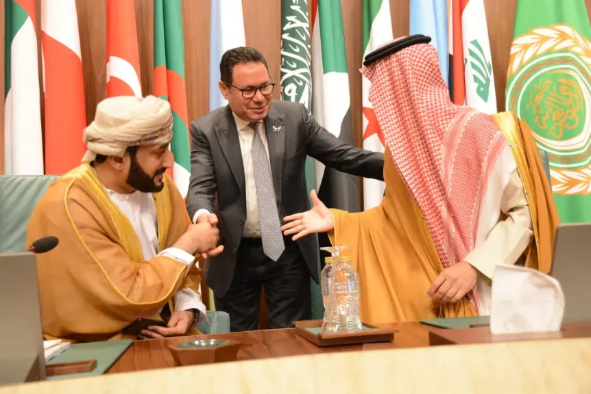 النائب هشام الحصرى عقب انتخابه نائبا لرئيس البرلمان العربى