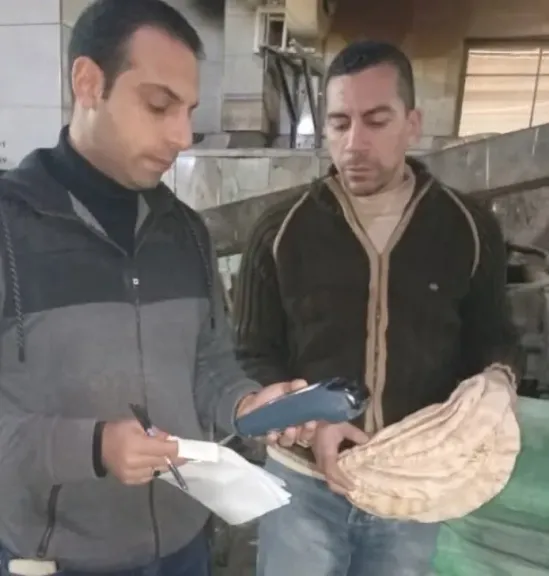 جانب من الحملة التموينية