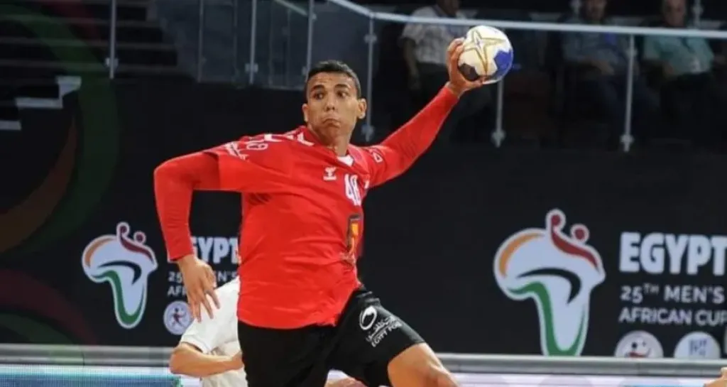مهاب سعيد لاعب منتخب مصر الأول لكرة اليد