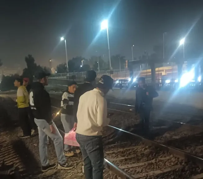 مكان الحادث القطار 