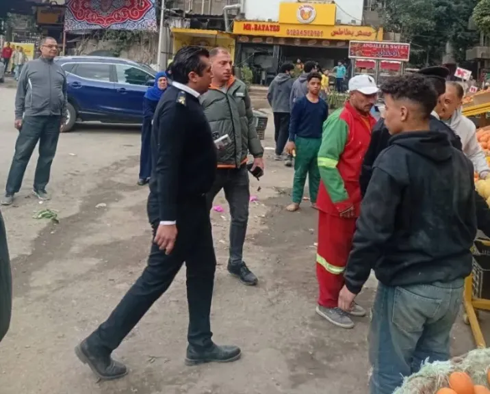 جانب الحملة المكبرة لرفع الاشغالات المخالفة