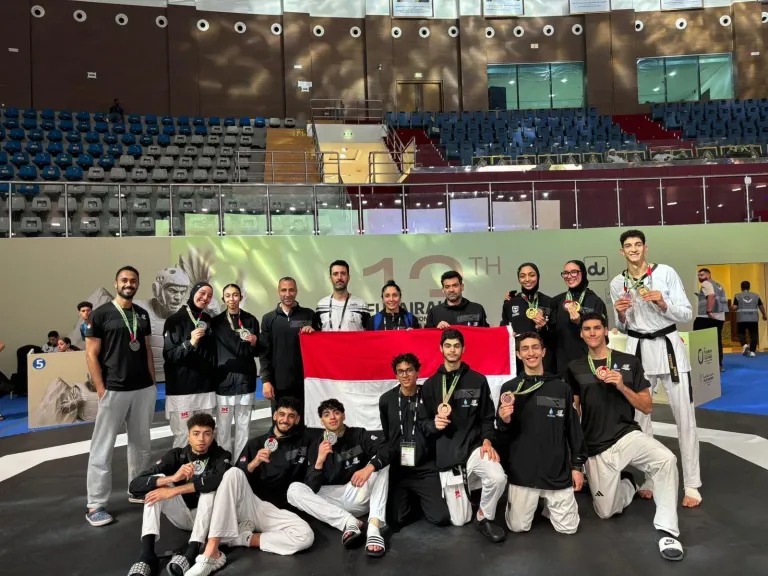 وزير الشباب والرياضة يهنئ منتخب مصر للتايكوندو 