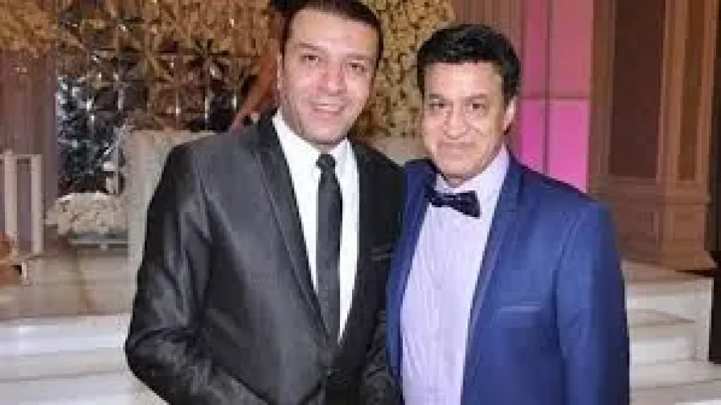 الفنان حلمى عبد الباقى والفنان مصطفى كامل