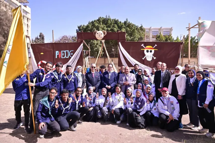 مهرجان جامعة القاهرة  الكشفي الـ46 تحت شعار من الفكرة إلى الفعل