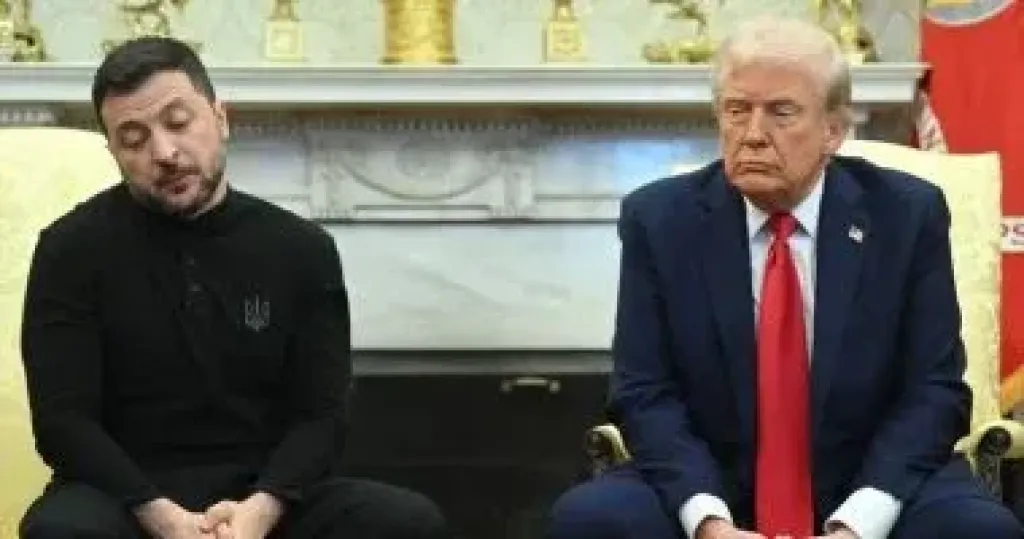 زيلنيسكي و ترامب  