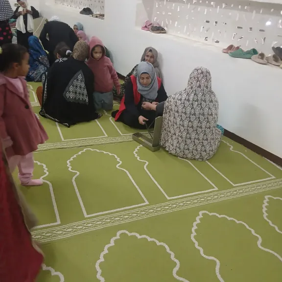 جانب من تواجد لجان الصحة 