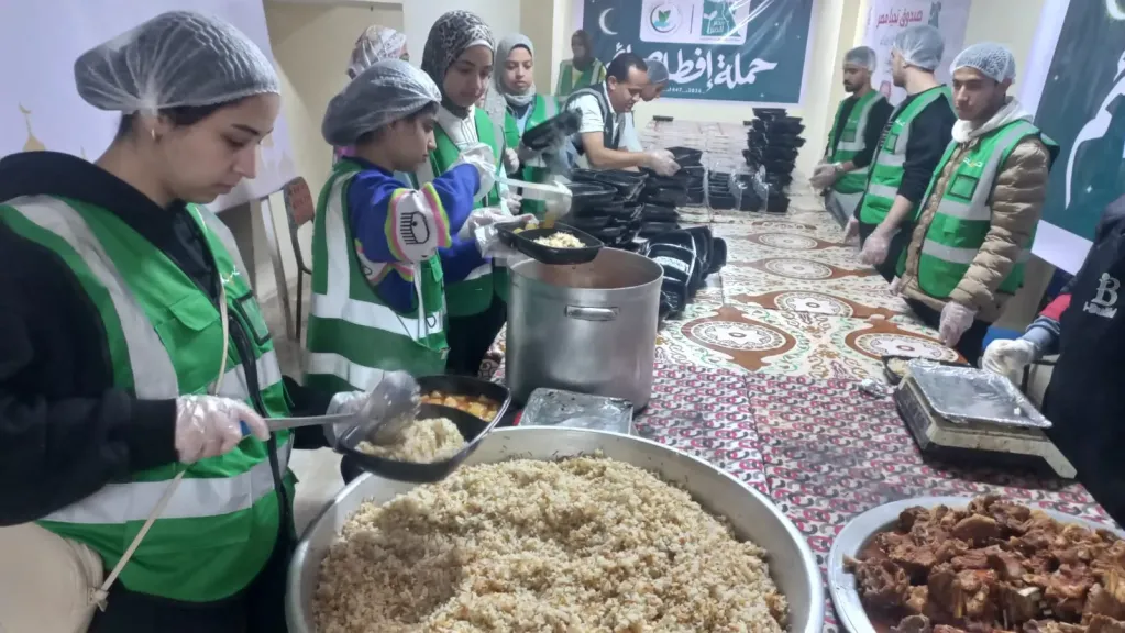 اثناء تجهيز الطعام 