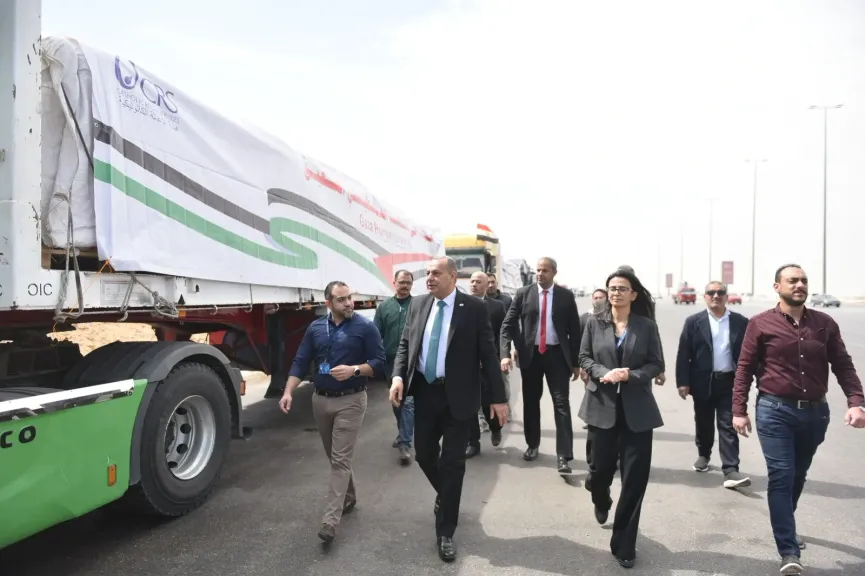 قافلة من المساعدات الإغاثية العاجلة