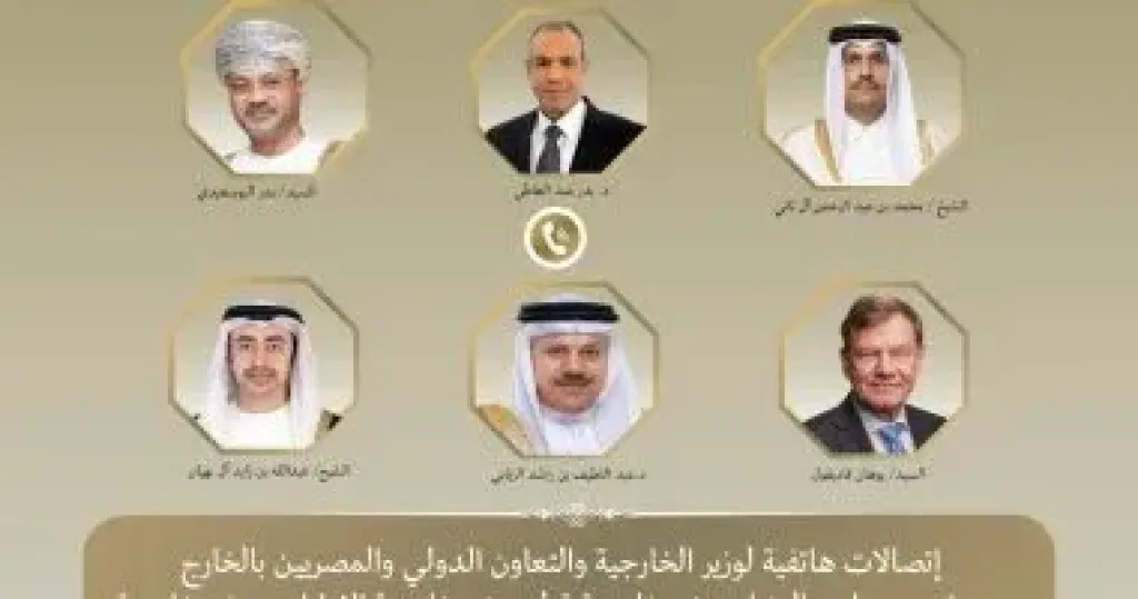 وزير الخارجية يبحث مع نظرائه تداعيات التصعيد العسكري بالمنطقة