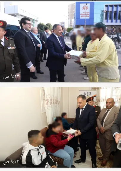 الأشمونى يهنىء دار الايتام بعيد الفطر