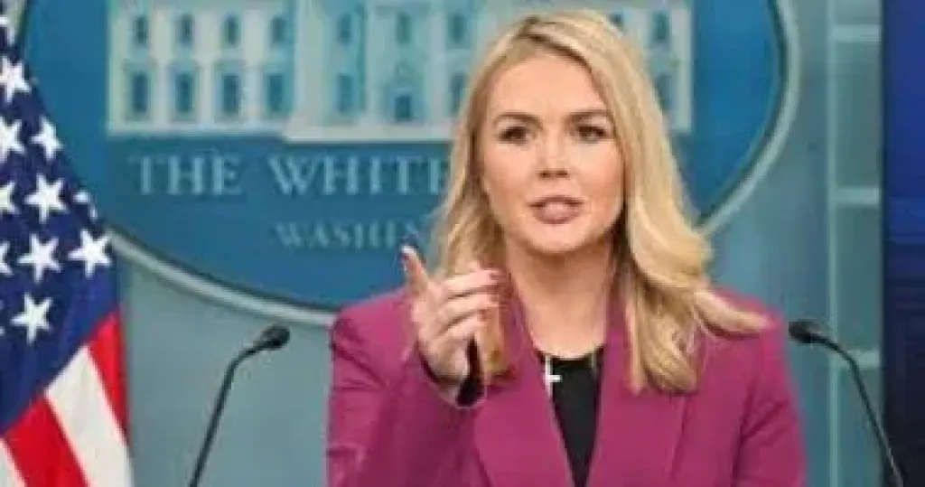 المتحدثة باسم البيت الأبيض كارولين ليفيت