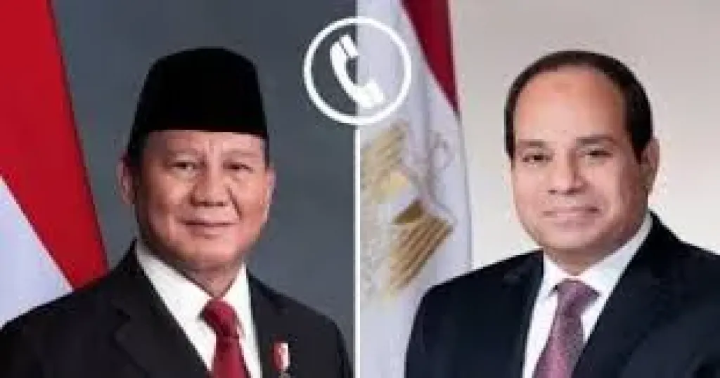 تلقى السيد الرئيس عبد الفتاح السيسي اتصالًا هاتفياً من رئيس جمهورية إندونيسيا