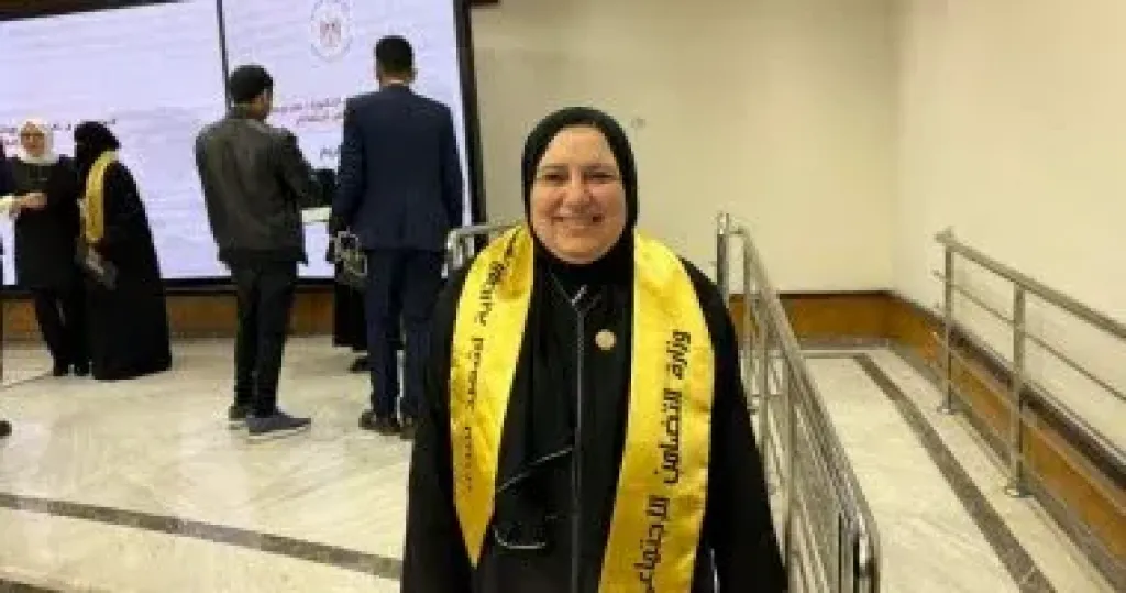 عبير محمد والدة شهيد شرطة